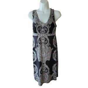 INC International Concept Black Dress Metal Rhinestones Medium M
